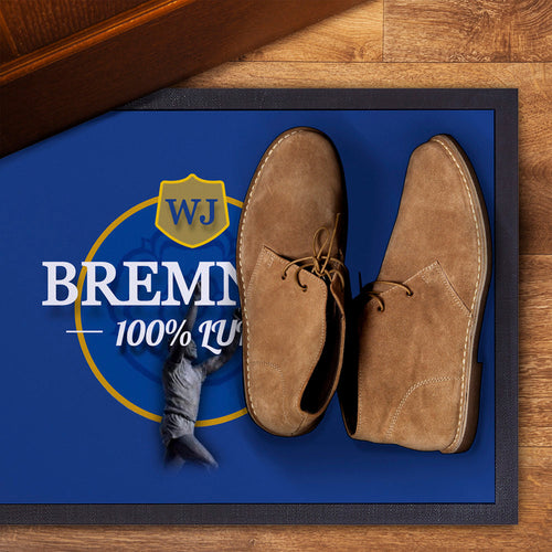 Leeds WJ Bremner - Football Legends - Door Mat -60cm X 40cm