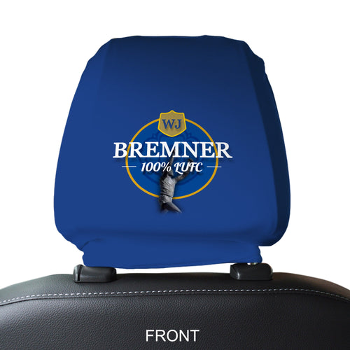 Leeds WJ Bremner- Football Legends - Headrest Cover