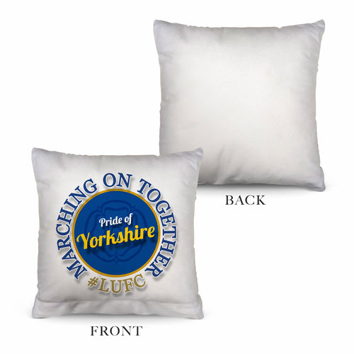 leeds marching on together - Cushion - 10"