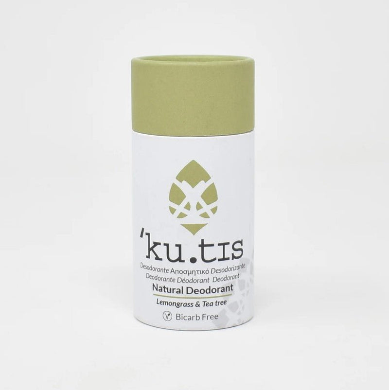 Lemongrass & Tea Tree Natural Bicarb Free Roll On Eco Friendly Deodorant, Plastic Free Anti Perspirant