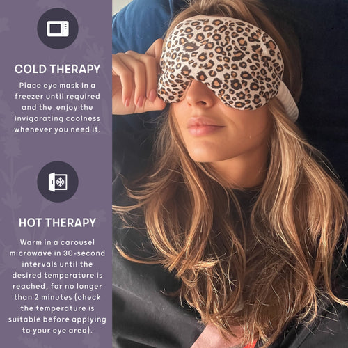 Lavender Deep Pressure Therapy Mask - Leopard Print