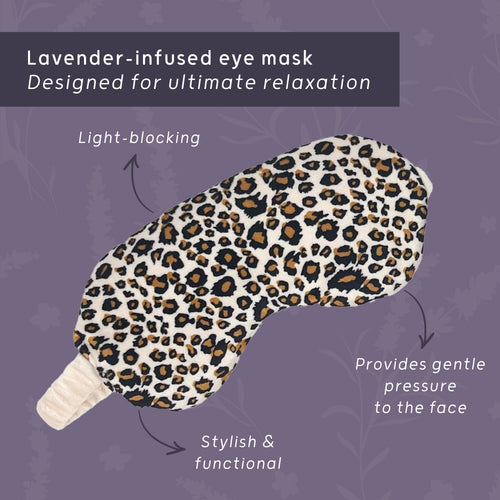 Lavender Deep Pressure Therapy Mask - Leopard Print