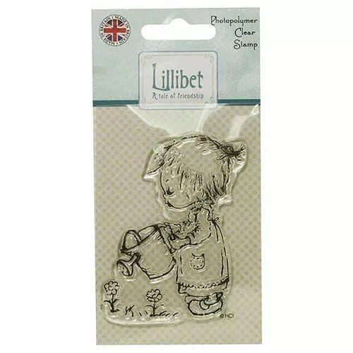 LILLIBET CLEAR STAMPS - WATERING   CAN   GREAT FOR CARDS AND CRAFTS