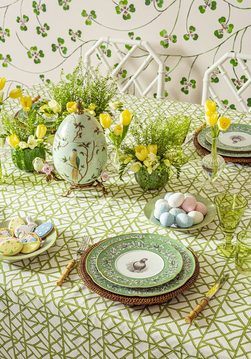 Lily's Green Bamboo Grove Tablecloth