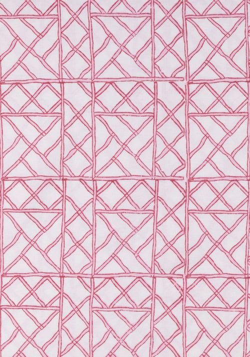 Lily's Pink Bamboo Lattice Tablecloth