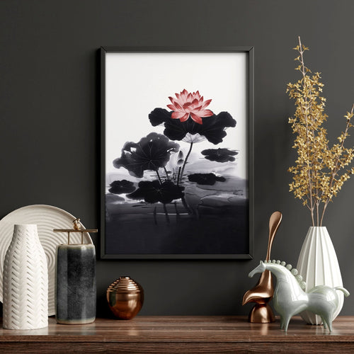 Living Room Canvas | Set of 3 Asian Inspired Wall art Prints