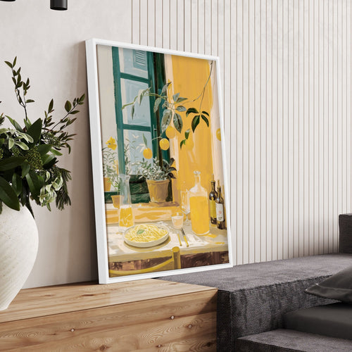Living Room Canvases | Set of 2 Italian Lifestyle Wall art Prints