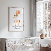 Childrens bedroom decorations | Llama Wall art for Nursery