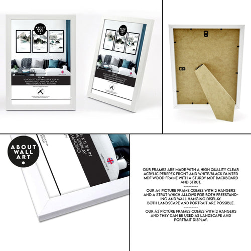 Long Rectangular Wall Decor | Set of 3 Beach Decor Wall art Prints