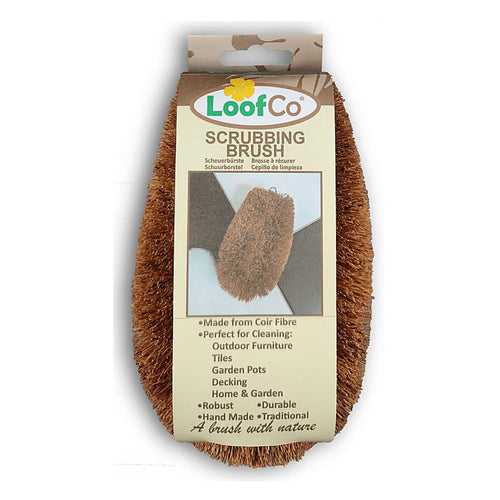 LoofCo Coconut Coir Scrubbing Brush – Eco-Friendly Household & Garden Cleaner