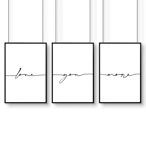 First anniversary gifts paper | set of 3 framed wall art for Bedroom