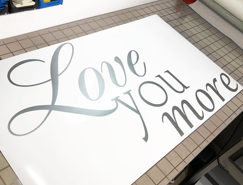 Romantic Love You More Wall Art Sticker