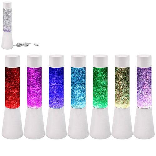 Glitter Lamp Tall White  one  lp72301