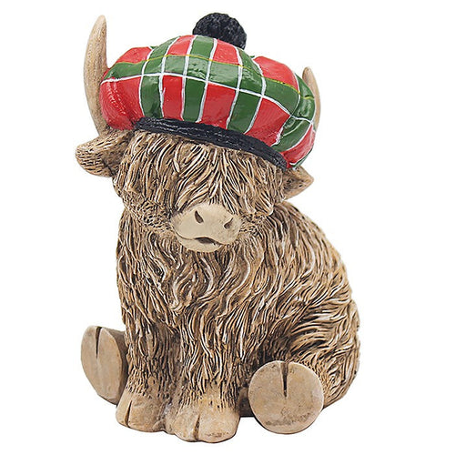 HIGHLAND COW TARTAN HAT