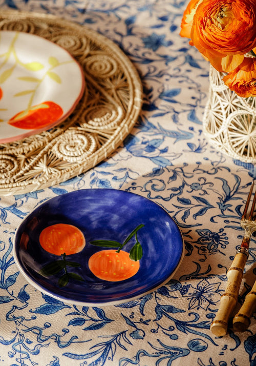 Peaches and Keen Plates After Matisse  - Set of 4
