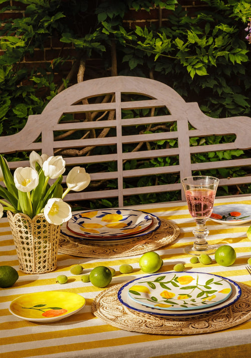 Peaches and Keen Plates After Matisse  - Set of 4