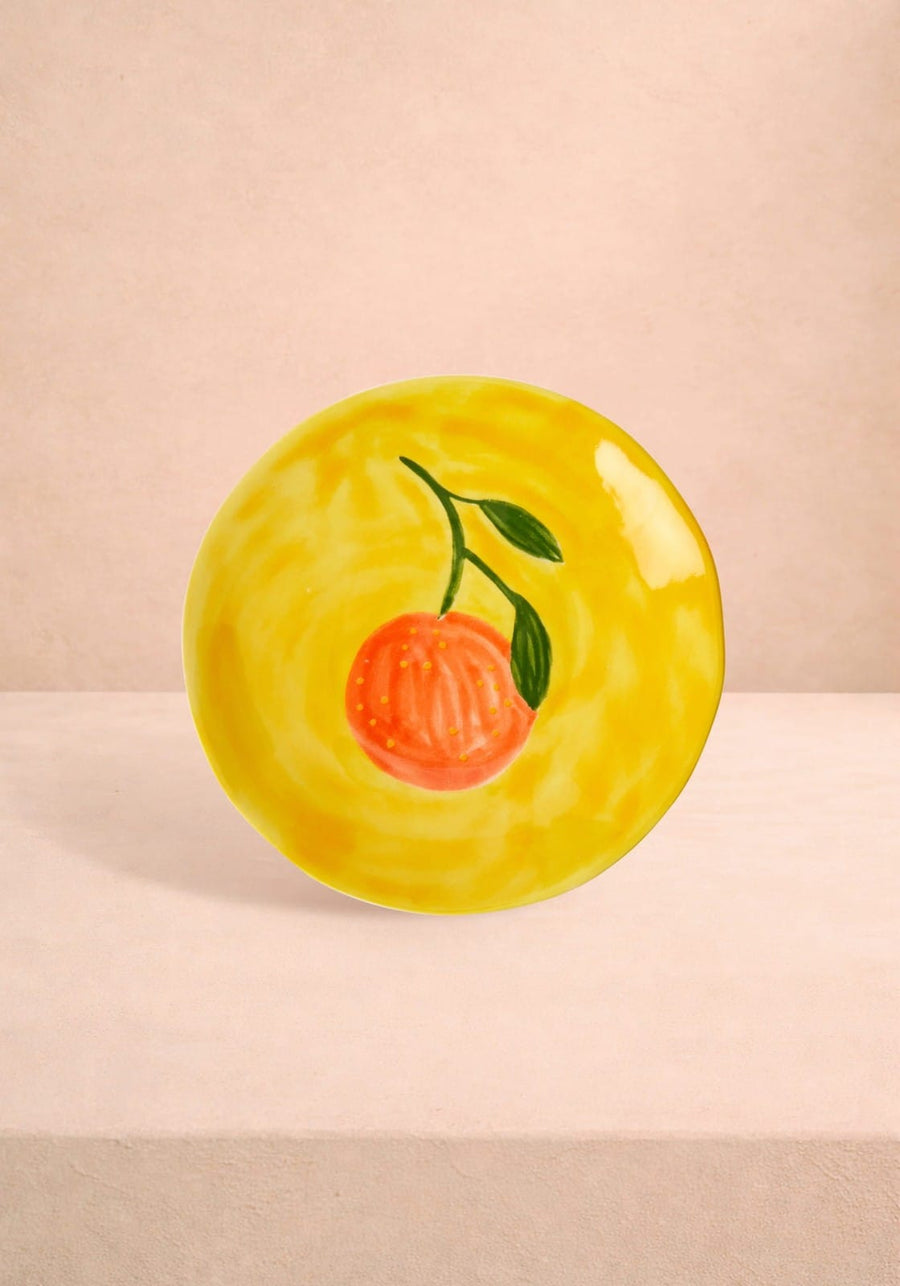 Peaches and Keen Plates After Matisse  - Set of 4