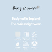 Daisy Dreamer Hooded Pyjama Set Womens Pink Grey Long Sleeve Hoodie and Pants Luxurious