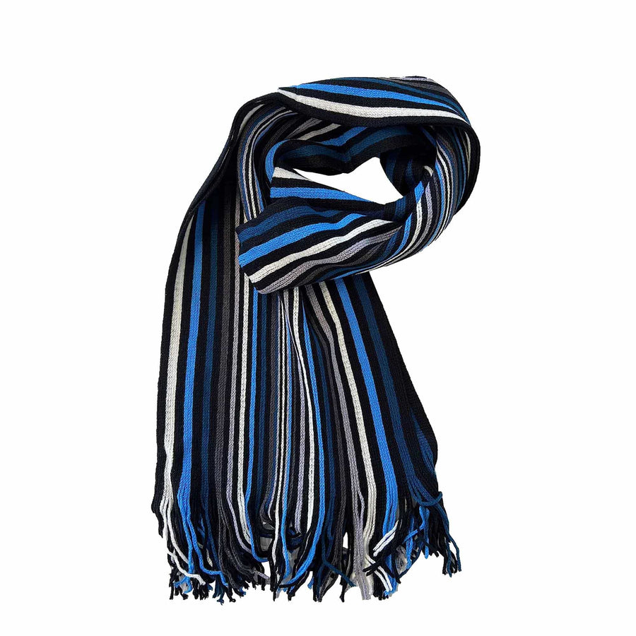 Sock Stack Men's Scarf Long Woven Stripe Design Acrylic Warm Hypoallergenic Winter