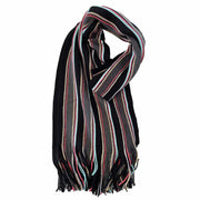 Sock Stack Men's Scarf Long Woven Stripe Design Acrylic Warm Hypoallergenic Winter