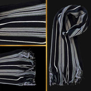 Sock Stack Men's Scarf Long Woven Stripe Design Acrylic Warm Hypoallergenic Winter