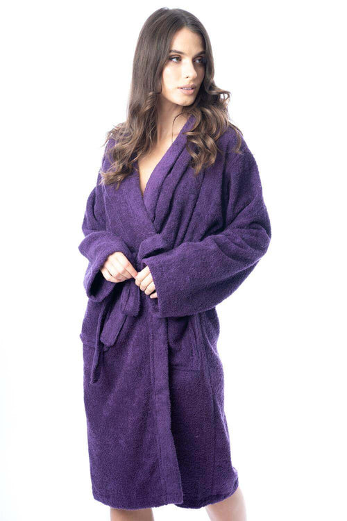 Daisy Dreamer Womens Bath Robe 100% Cotton Terry Towelling Ultra-Absorbent Super Soft Cosy Dressing Gown