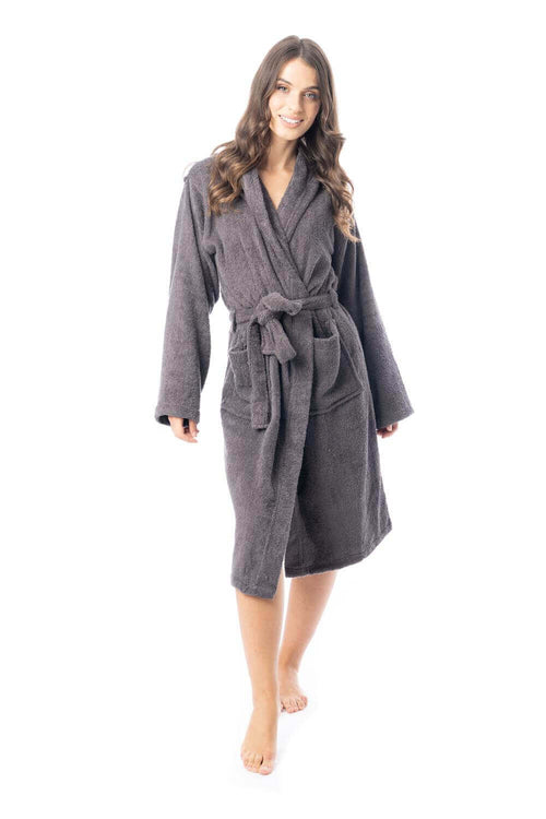 Daisy Dreamer Womens Bath Robe 100% Cotton Terry Towelling Ultra-Absorbent Super Soft Cosy Dressing Gown