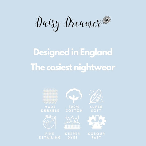 Daisy Dreamer Womens Bath Robe 100% Cotton Terry Towelling Ultra-Absorbent Super Soft Cosy Dressing Gown