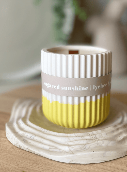 Lychee Stoneware Soy Candle – Fresh Fruity Tropical Candle