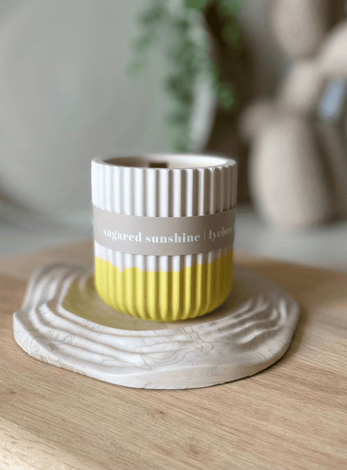 Lychee Stoneware Soy Candle – Fresh Fruity Tropical Candle