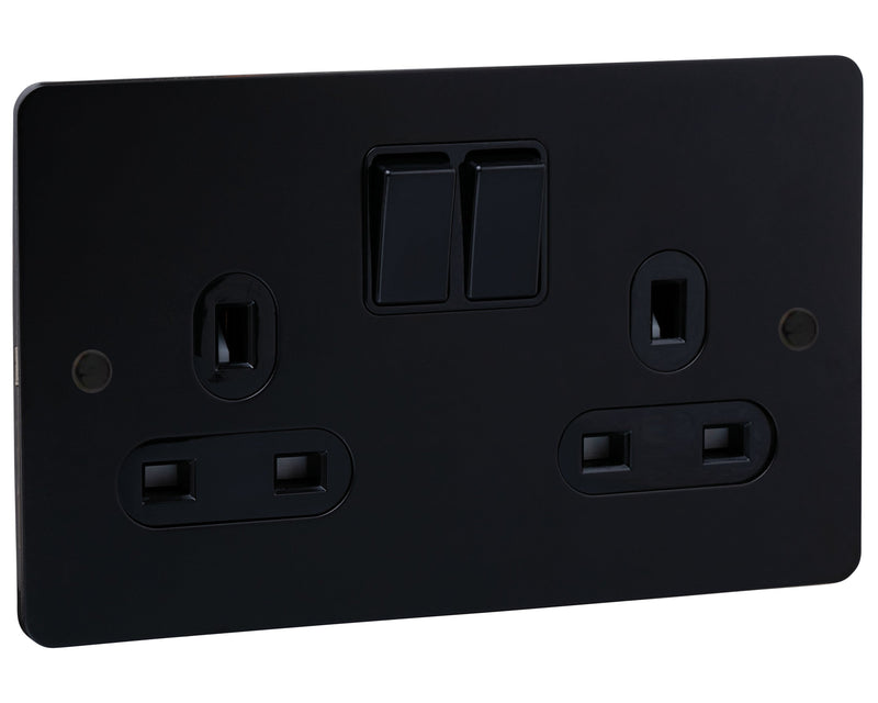 Caradok 2G Matt Black Socket - Black Screws