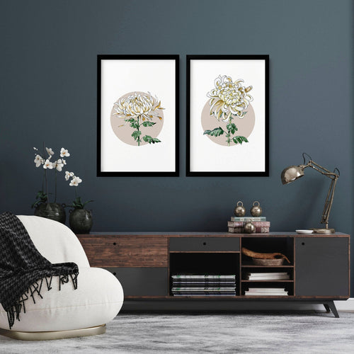 Magnolia Painting | set of 2 wall art prints
