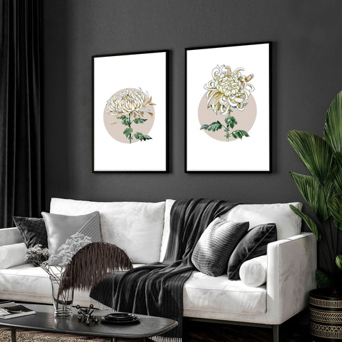 Magnolia Painting | set of 2 wall art prints
