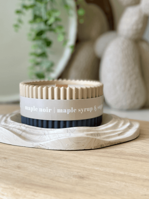 Maple Syrup Stoneware Soy Candle – Rustic Scandi Home Fragrance