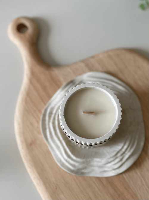 Maple Syrup Stoneware Soy Candle – Rustic Scandi Home Fragrance