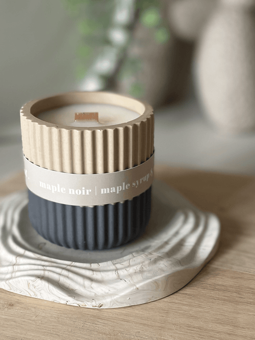 Maple Syrup Stoneware Soy Candle – Warm Scandi-Inspired Scent