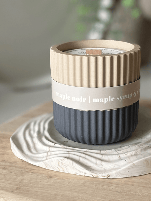 Maple Syrup Stoneware Soy Candle – Warm Scandi-Inspired Scent