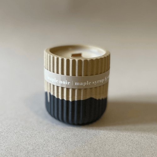 Maple Syrup Stoneware Soy Candle – Warm Scandi-Inspired Scent