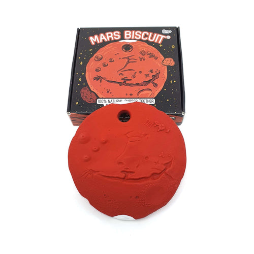 Mars Biscuit® ‘The Red Planet’ - Natural Rubber Space Teether Toy