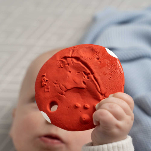 Mars Biscuit® ‘The Red Planet’ - Natural Rubber Space Teether Toy