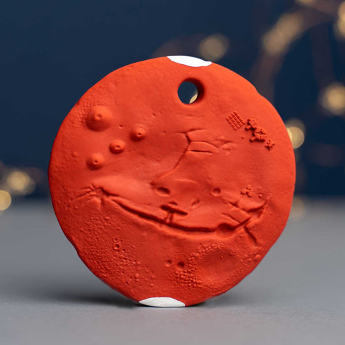 Mars Biscuit® ‘The Red Planet’ - Natural Rubber Space Teether Toy