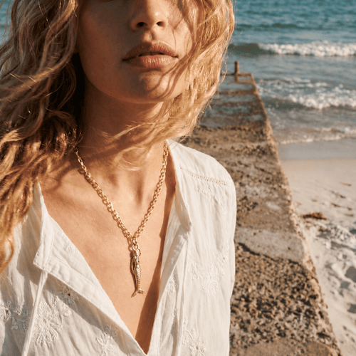 Maxi Mermaid Gold Necklace - Zennor