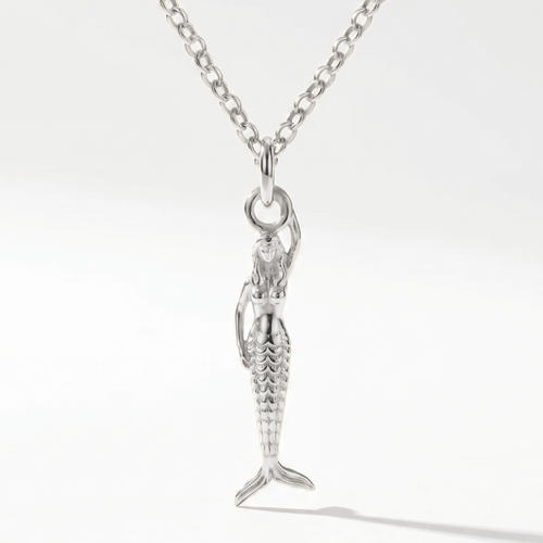 Maxi Mermaid Silver Necklace - Zennor