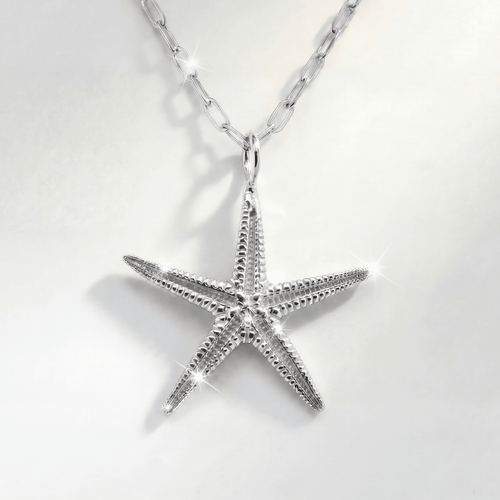 Maxi Silver Starfish Necklace