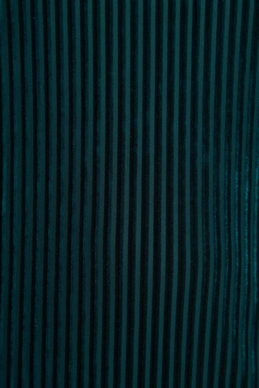Louche Meloe Velvet Stripe Tiered Mini Dress