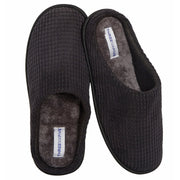 Sock Stack Men's Corduroy Slip On Indoor Slippers Non Slip Memory Foam Warm Thermal Lined