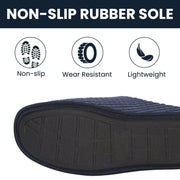 Sock Stack Men's Corduroy Slip On Indoor Slippers Non Slip Memory Foam Warm Thermal Lined