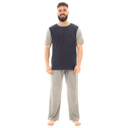 Sock Stack Men's Cotton T Shirt and Long Pants Loungewear Set Lightweight Breathable