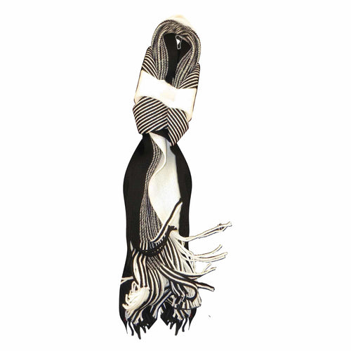 Sock Stack Mens Thermal Woven Stripe Acrylic Scarf Multi-Coloured Lightweight Insulation