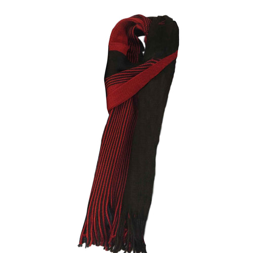 Sock Stack Mens Thermal Woven Stripe Acrylic Scarf Multi-Coloured Lightweight Insulation